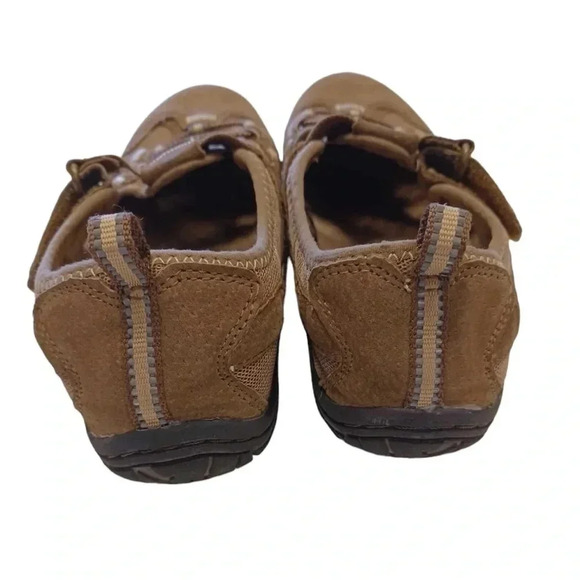 Earth Spirit Brown Tan Closed Toe Velcro Slip On Sandals Size  8 - Picture 7 of 11